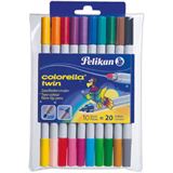 Pelikan Fasermaler Colorella Twin normal C302 10 Stifte sort Pelikan Fasermaler Colorella Twin normal C302 10 Stifte sort