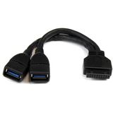 (€86,00*/1m) 0.15m Startech USB3.0 Adapterkabel USB (€86,00*/1m) 0.15m Startech USB3.0 Adapterkabel USB