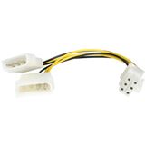 (€57,50*/1m) 0.12m Startech PCI Express Stromadapterkabel 2x (€57,50*/1m) 0.12m Startech PCI Express Stromadapterkabel 2x