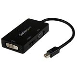Startech Displayport Adapter 3in1 Mini Displayport Stecker auf VGA Startech Displayport Adapter 3in1 Mini Displayport Stecker auf VGA