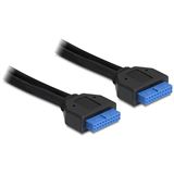(€17,56*/1m) 0.45m Delock USB3.0 Adapterkabel USB Pfostenbuchse (€17,56*/1m) 0.45m Delock USB3.0 Adapterkabel USB Pfostenbuchse