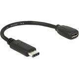 Delock USB Kabel C -> Micro B St/Bu 0.15m