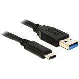 Delock USB3.1 Kabel C zu A St/St 1.00m schwarz
