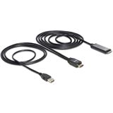 (€5,45*/1m) 2.00m Delock HDMI Adapterkabel HDMI-Stecker auf (€5,45*/1m) 2.00m Delock HDMI Adapterkabel HDMI-Stecker auf