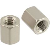 InLine Doppelmutter Set innen UNC 4/40 10er Pack