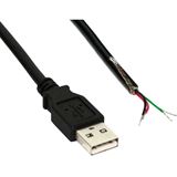 (€2,45*/1m) 2.00m InLine USB2.0 Anschlusskabel USB A Stecker (€2,45*/1m) 2.00m InLine USB2.0 Anschlusskabel USB A Stecker