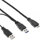 (€34,50*/1m) 0.20m InLine USB3.0 Y-USB Kabel USB A Stecker auf (€34,50*/1m) 0.20m InLine USB3.0 Y-USB Kabel USB A Stecker auf