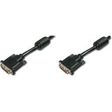 (&euro;1,78*/1m) 5.00m Digitus DVI-D Anschlusskabel DVI 24+1 Stecker