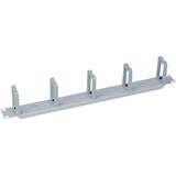 Logilink Kabelf&uuml;hrungspanel 19" 1HE, 5 Plastikringe, grau