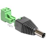 DeLOCK Terminalblock-Adapter, 2,1 x 5,5 mm DC Stecker / 2pol DeLOCK Terminalblock-Adapter, 2,1 x 5,5 mm DC Stecker / 2pol