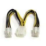 (€66,00*/1m) 0.15m Startech PCI Express Y-Stromadapterkabel 6pol (€66,00*/1m) 0.15m Startech PCI Express Y-Stromadapterkabel 6pol