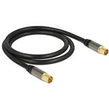 (&euro;9,90*/1m) 1.00m Delock Antennenkabel IEC-Stecker auf