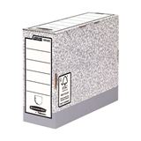 Fellowes BANKERS BOX SYSTEM Archiv-Schachtel, grau,(B)100 mm Fellowes BANKERS BOX SYSTEM Archiv-Schachtel, grau,(B)100 mm