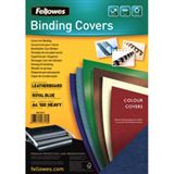 Fellowes Deckblatt Delta, Lederstruktur, DIN A4, royalblau Fellowes Deckblatt Delta, Lederstruktur, DIN A4, royalblau