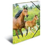 Herma Eckspannermappe "Pferde", aus PP, DIN A4