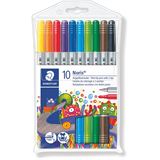 STAEDTLER Doppel-Fasermaler Noris Club, 10er Etui
