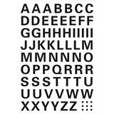 Herma Buchstaben-Sticker A-Z, Folie schwarz, 10 mm hoch