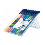 Staedtler Fasermaler triplus BRILLIANT COLOURS, 10er Etui
