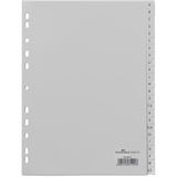 Durable Kunststoff-Register, A-Z, A4, 24-teilig, grau