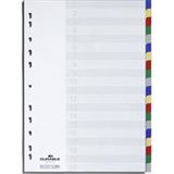 Durable Kunststoff-Register, A4, PP, 20-teilig