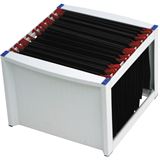 Helit H�ngeregistratur-Korb f&uuml;r 40 H�ngemappen, lichtgrau