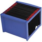 Helit H�ngeregistratur-Korb f&uuml;r 40 H�ngemappen, blau