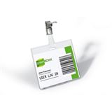 DURABLE Namensschild, oben geschlossen, mit Clip, 90 x 60 mm 25 DURABLE Namensschild, oben geschlossen, mit Clip, 90 x 60 mm 25