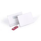 DURABLE Namensschilder mit Magnet, 90 x 54 mm, transparent DURABLE Namensschilder mit Magnet, 90 x 54 mm, transparent
