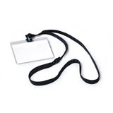 DURABLE Namensschild, mit Textilband, 90 x 60 mm, schwarz