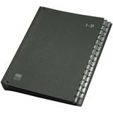 ELBA Pultordner 1-31, 32 Fächer, Hartpappe, schwarz, DIN A4 ELBA Pultordner 1-31, 32 Fächer, Hartpappe, schwarz, DIN A4
