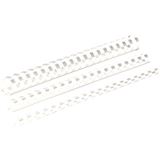 Fellowes Plastikbinder&uuml;cken, DIN A4, 21 Ringe, 8 mm, wei&szlig;