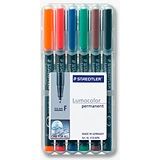 STAEDTLER Lumocolor Permanent-Marker 318F, 6er Etui