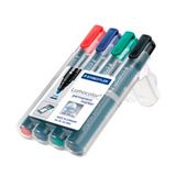 STAEDTLER Lumocolor Permanent-Marker 352, 4er Etui
