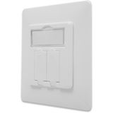 DIGITUS Leerdose für Keystone Module, 2-fach, reinweiß DIGITUS Leerdose für Keystone Module, 2-fach, reinweiß