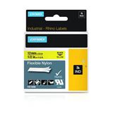 DYMO flexibles Nylonband, Breite: 12 mm, Länge: 3,5 m, gelb DYMO flexibles Nylonband, Breite: 12 mm, Länge: 3,5 m, gelb