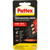 Pattex Sekundenkleber MINI TRIO, 3 Tuben  1 g