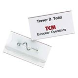 Durable Namensschild, mit Wellennadel, 60 x 30 mm 100 Stück Durable Namensschild, mit Wellennadel, 60 x 30 mm 100 Stück