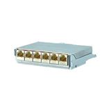 BTR NETCOM Patchpanel 6Ports Cat6 Schirm si 26,1x110x105,3mm BTR NETCOM Patchpanel 6Ports Cat6 Schirm si 26,1x110x105,3mm