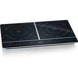 Severin Doppel-Induktionskochplatte 3400W, 2xKF 21cm, schwarz Severin Doppel-Induktionskochplatte 3400W, 2xKF 21cm, schwarz