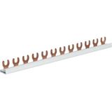 Hager Phasenschiene 1ph 17,5mm 210mm 10qmm 63A Gabel Isoliert Hager Phasenschiene 1ph 17,5mm 210mm 10qmm 63A Gabel Isoliert