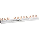 Hager Phasenschiene 3ph 210mm 10qmm 63A Gabel Isoliert Hager Phasenschiene 3ph 210mm 10qmm 63A Gabel Isoliert