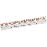 Hager KDN451D Phasenschiene 3ph 17,5mm 210mm 16qmm 80A Gabel Isoliert Hager KDN451D Phasenschiene 3ph 17,5mm 210mm 16qmm 80A Gabel Isoliert
