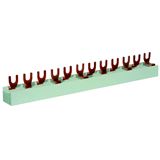 Pollmann Phasenschiene 4ph 17,8mm 210mm 16qmm 80A Gabel Isoliert Pollmann Phasenschiene 4ph 17,8mm 210mm 16qmm 80A Gabel Isoliert