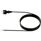 Bachmann Netzanschlussleitung 3m 3x1,5qmm Gummi sw Bachmann Netzanschlussleitung 3m 3x1,5qmm Gummi sw