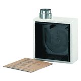 Maico Ventilatorgehäuse Kst sw Ø80mm m.BS-Absperr Mit Maico Ventilatorgehäuse Kst sw Ø80mm m.BS-Absperr Mit