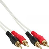 (€0,49*/1m) 10.00m InLine Audio Verbindungskabel 2xCinch Stecker (€0,49*/1m) 10.00m InLine Audio Verbindungskabel 2xCinch Stecker