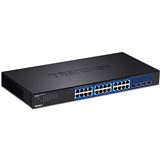 TrendNet 28-Port Gbit 24xGbit 4x10G SFP+ Slots Websmart 19"