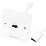 LogiLink HDMI Einbausteckdose High-Speed mit Ethernet HDMI-Buchse auf LogiLink HDMI Einbausteckdose High-Speed mit Ethernet HDMI-Buchse auf