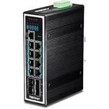 TrendNet 12-port Indust. Gbit PoE+ DIN Rail metall Lay.2+ 120W TrendNet 12-port Indust. Gbit PoE+ DIN Rail metall Lay.2+ 120W