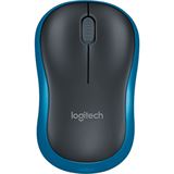 Logitech M185 Wireless Mouse USB schwarz/blau (kabellos)